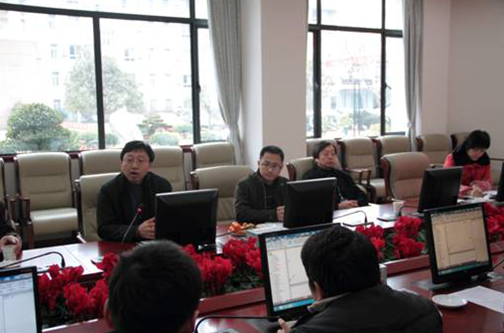 长传局技术总监周志安主持项目验收会